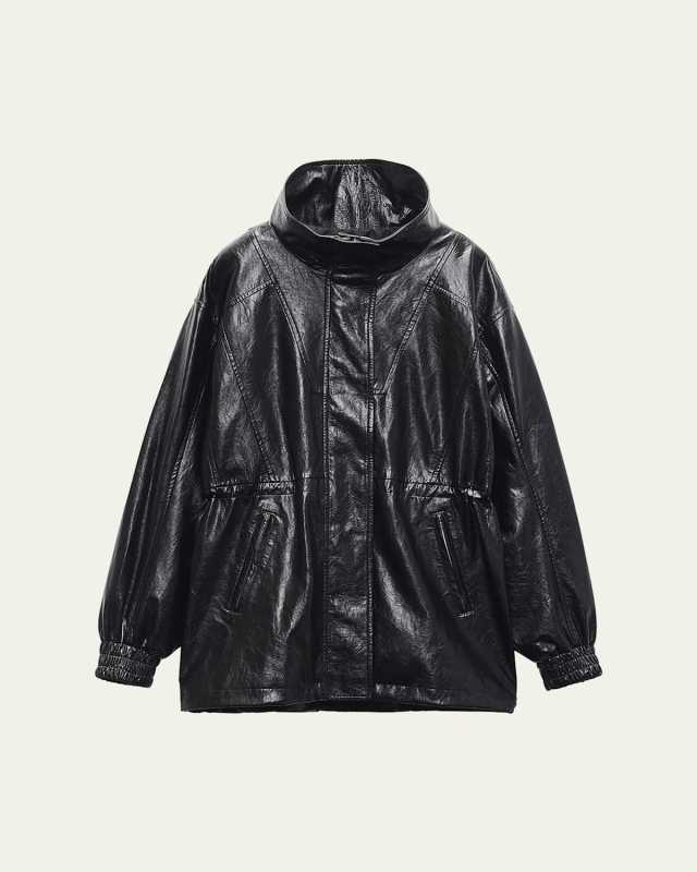 Monica Faux Leather Jacket